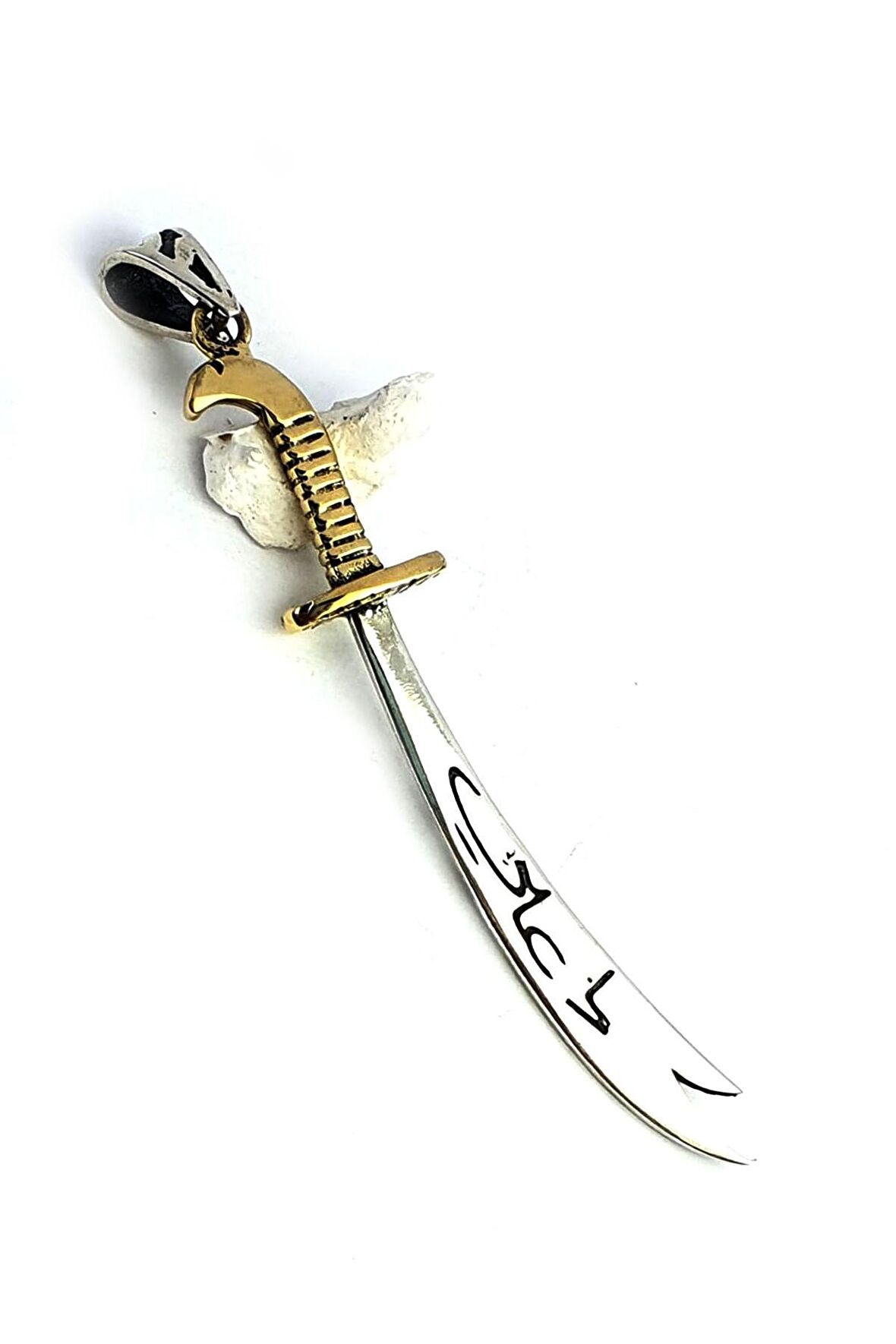 925 ayar Gümüş  Hz. Ali Zülfikar Kolye Ucu